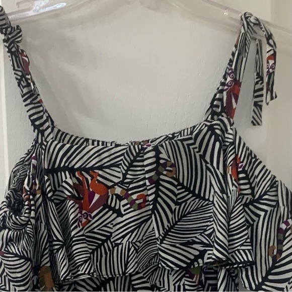 Zara Fun Jungle Animal Print Shorts Romper Women’s Medium - Picture 5 of 16